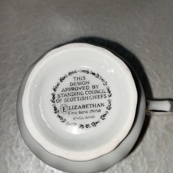 MACKENZIE Teacup and Saucer, Elizabethan Teacup, Scottish Teacups - Picture 6 of 8